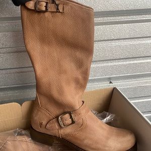 Frye Tan Leather Riding Boots